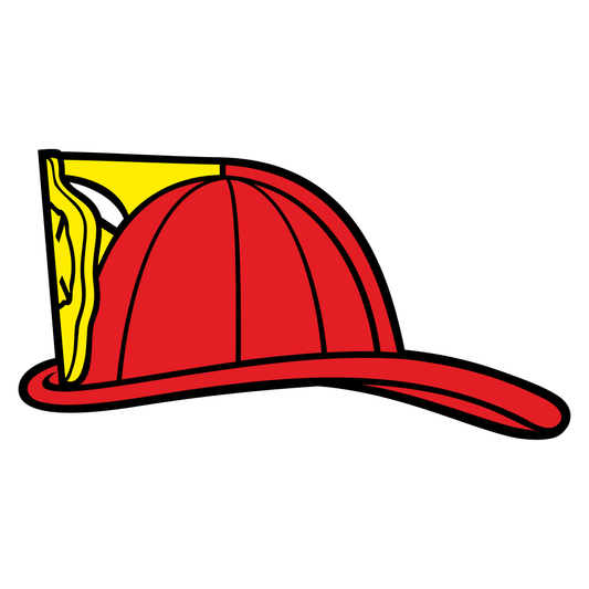 Unique firefighter helmet design for cutting machines