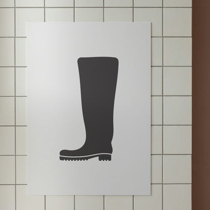 Stylish vector design of fishing boots for crafting projects