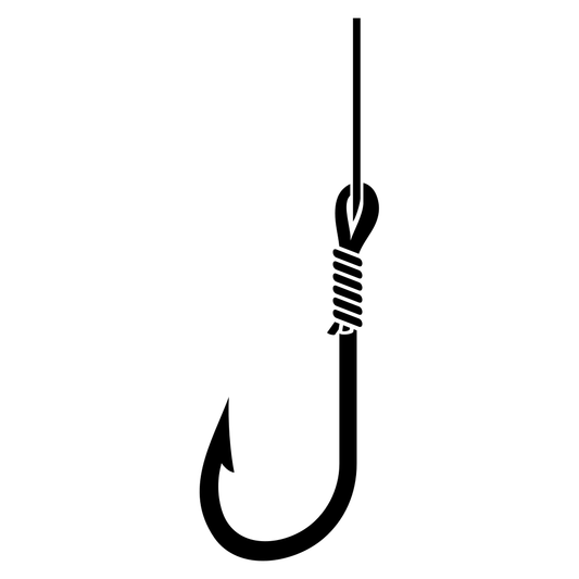 Creative fishing hook design for cutting machines and crafts