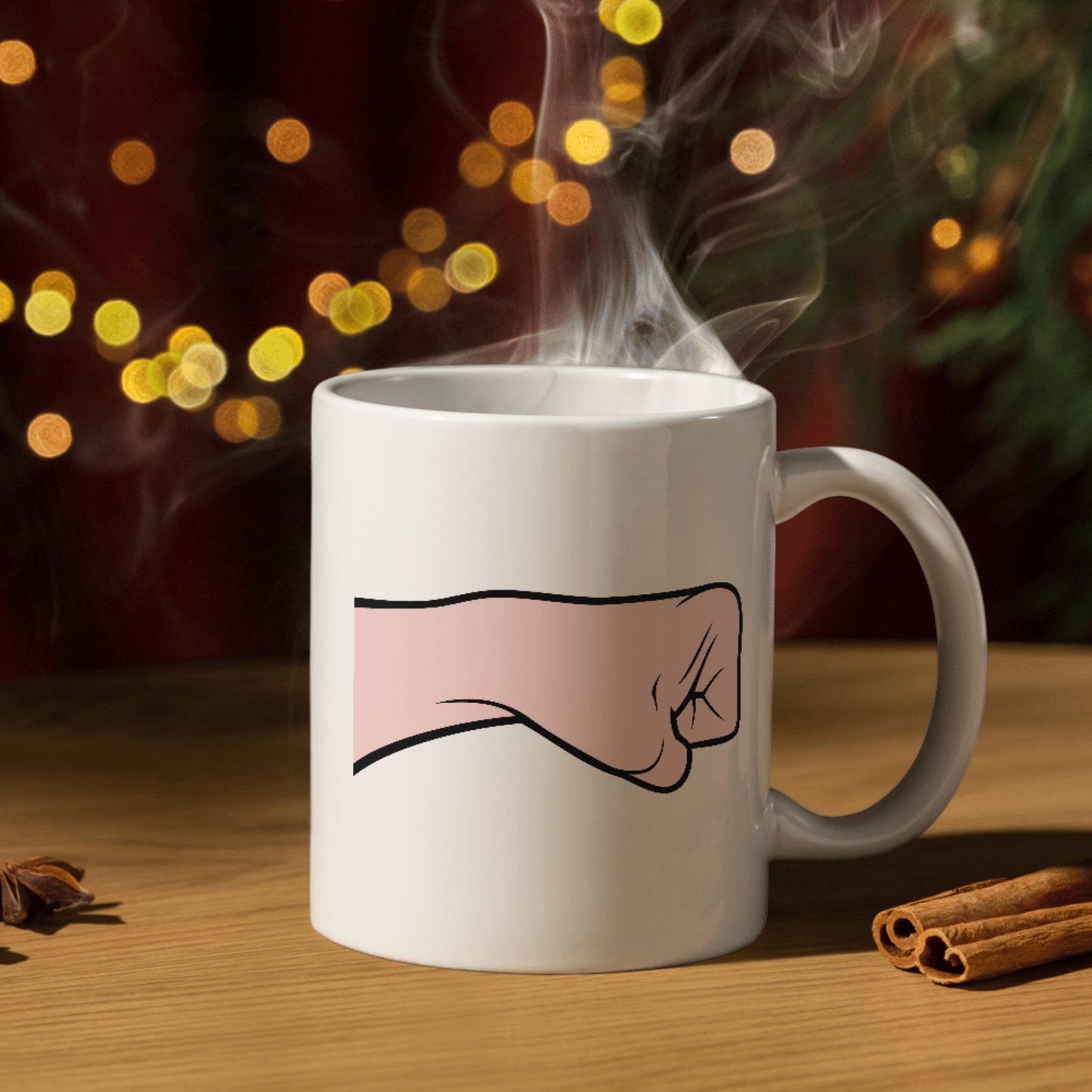 Fist silhouette design for creative cutting machine projects