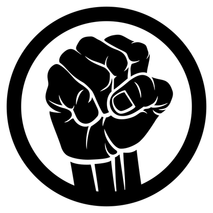 Strong fist symbolizing unity and resilience in design