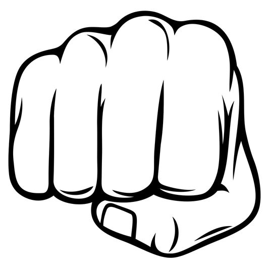 Bold fist symbol for creative projects and designs