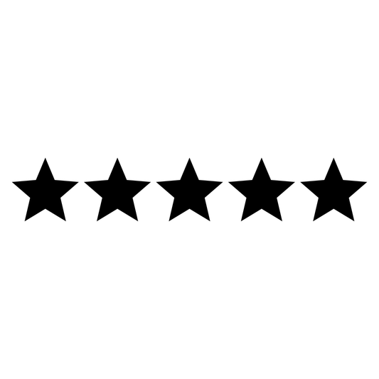 Elegant design of five black stars for creative projects