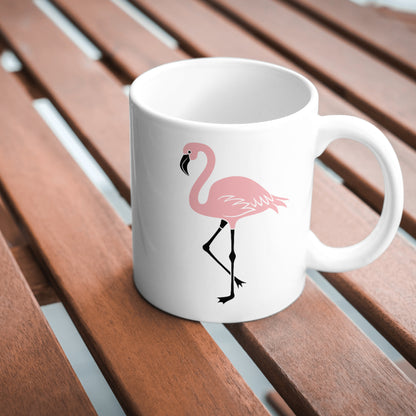 Elegant flamingo silhouette for creative cutting projects