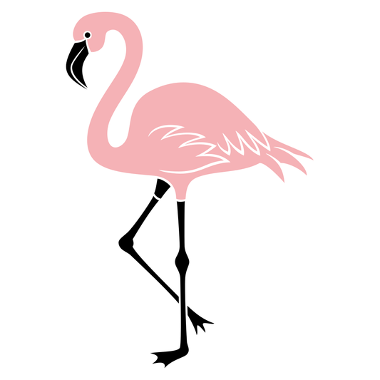 Elegant flamingo silhouette for creative cutting projects