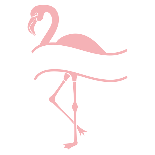 Elegant pink flamingo design for crafting and decorating