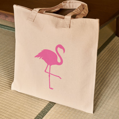 Vibrant pink flamingo silhouette for creative projects