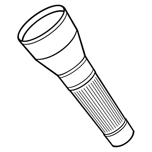 Creative flashlight design vector for cutting machine projects