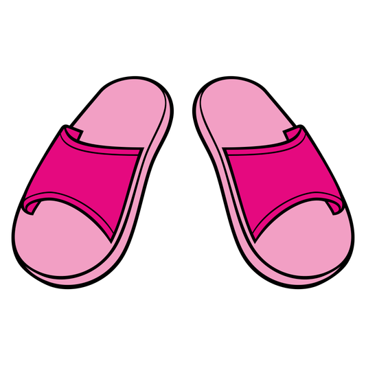 Playful flip flops design for crafting and creative projects
