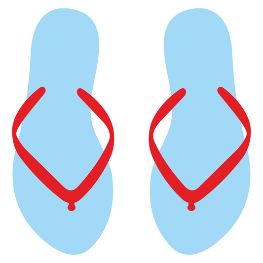 Flip flops design perfect for summer crafting projects
