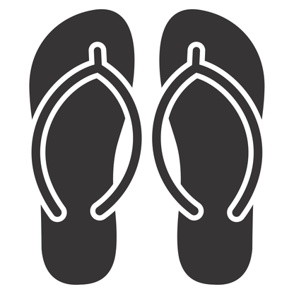 Stylish flip flops design for summer crafting projects