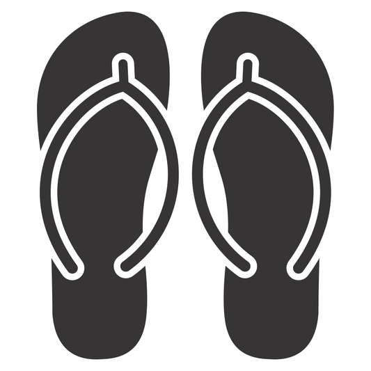 Stylish flip flops design for summer crafting projects