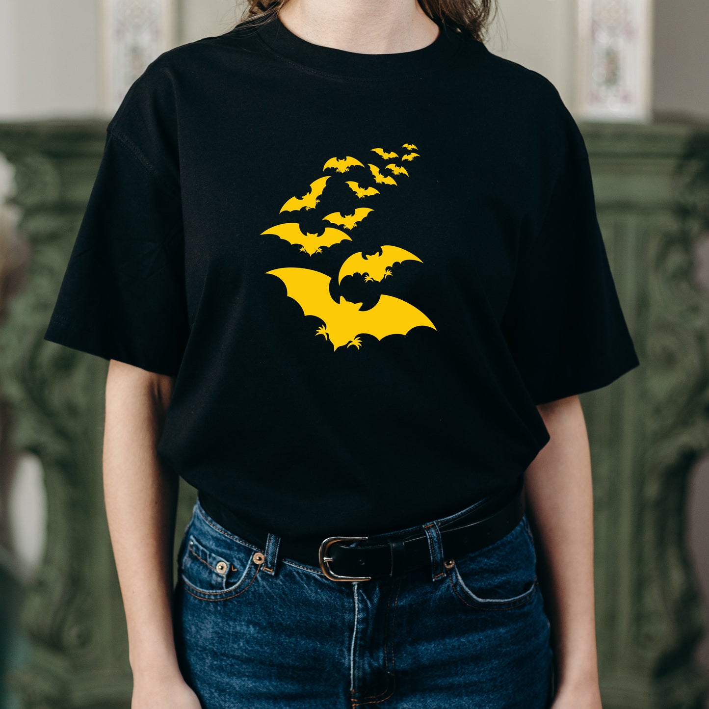 Craft unique designs with a flock of bats in vector form