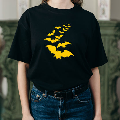 Craft unique designs with a flock of bats in vector form