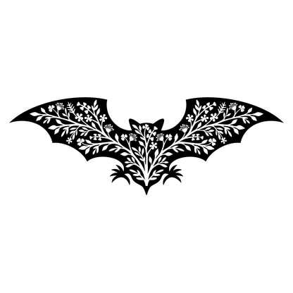 Floral bat design for creative cutting machines