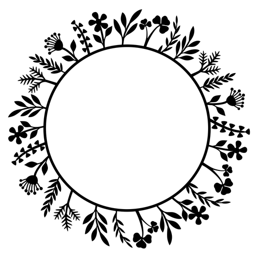 Create charming floral frames with vector svg designs