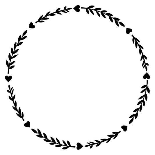 Elegant floral wreath design for crafting projects