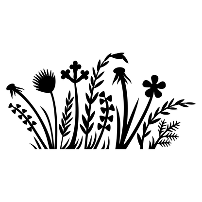 Floral and plant vector designs for creative cutting projects