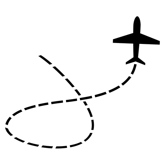 Creative airplane route design for cutting machines