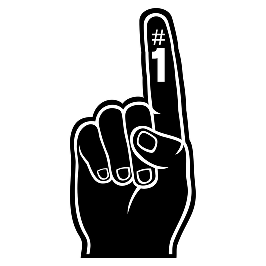 Creative foam finger design for sports celebrations and events