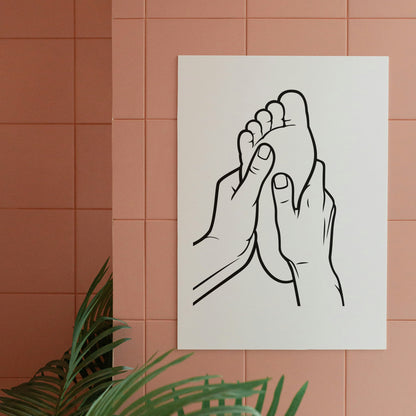 Relaxing foot massage design for cutting machines