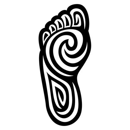 Unique swirling foot design for cutting machines