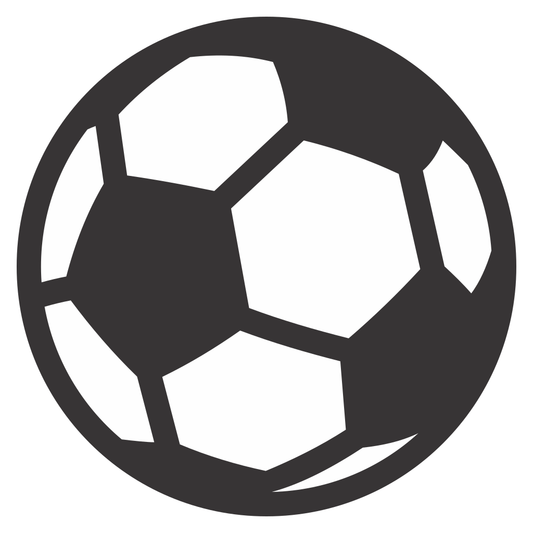 Classic soccer ball vector design for cutting machines