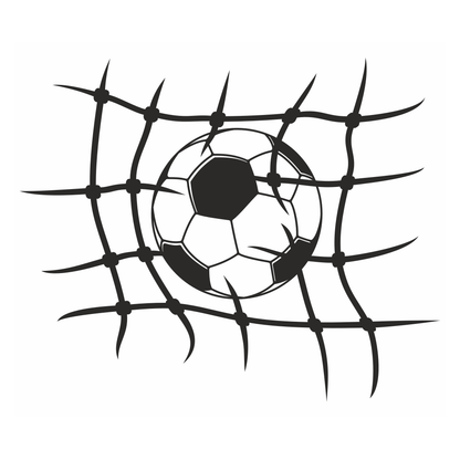 Creative football goal vector design for crafting projects