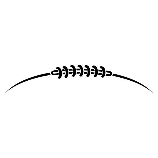 Creative football laces design for cutting machines