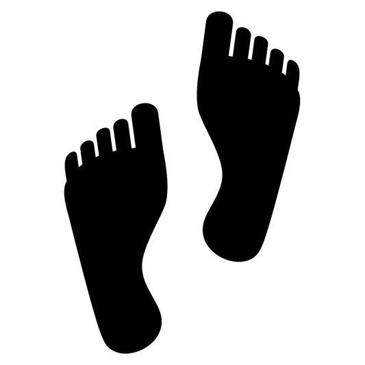 Create stunning cut designs with this stylish foot silhouette