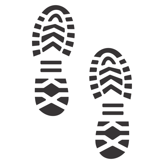 Creative vector footprint designs for crafting and cutting