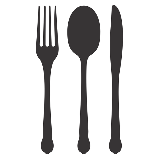 Creative vector illustrations of fork, spoon, and knife designs