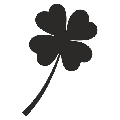 Four leaf clover vector design for creative cutting projects