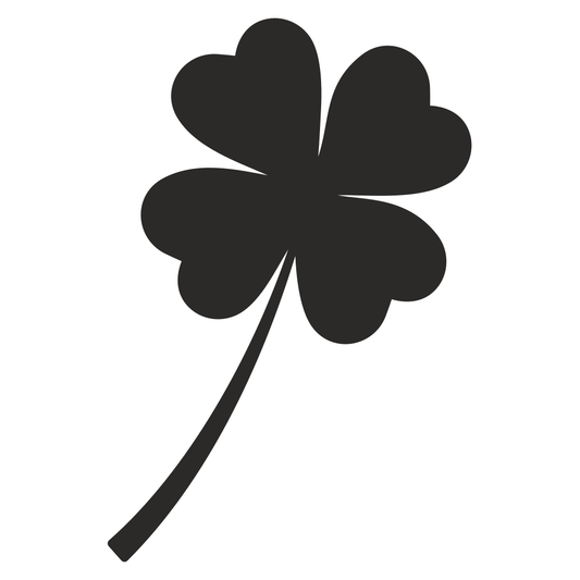 Four leaf clover vector design for creative cutting projects
