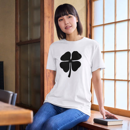 Elegant four leaf clover vector design for crafts