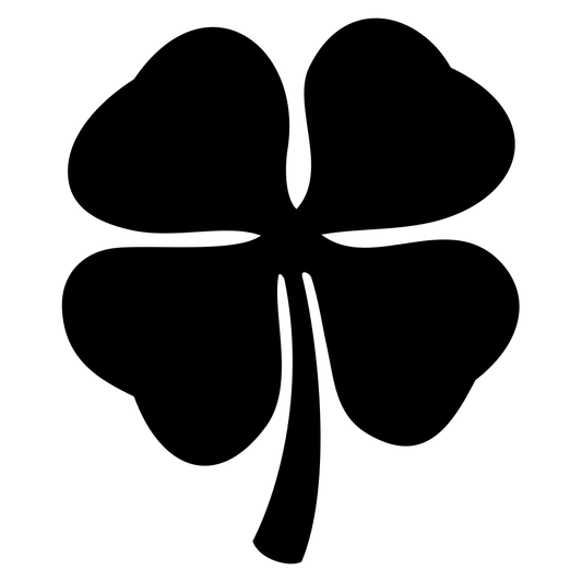 Elegant four leaf clover vector design for crafts