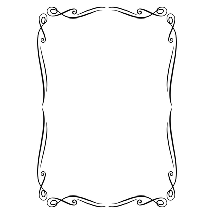 Ornate decorative frame design for crafting projects