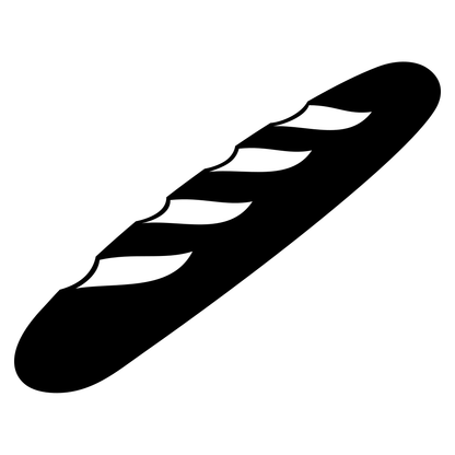 Charming vector art of a classic French bread loaf