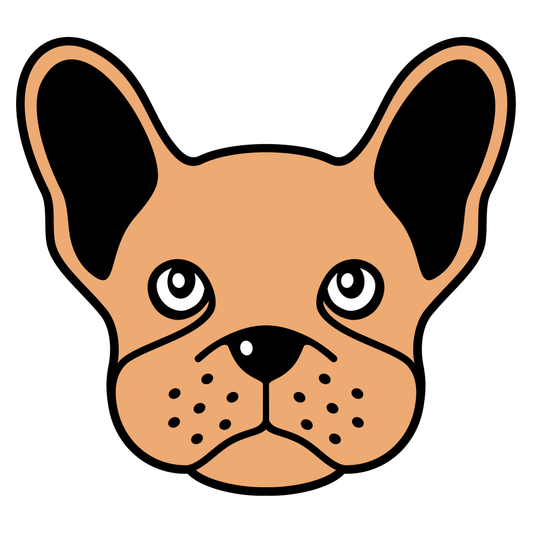 Stylish French bulldog vector design for cutting projects