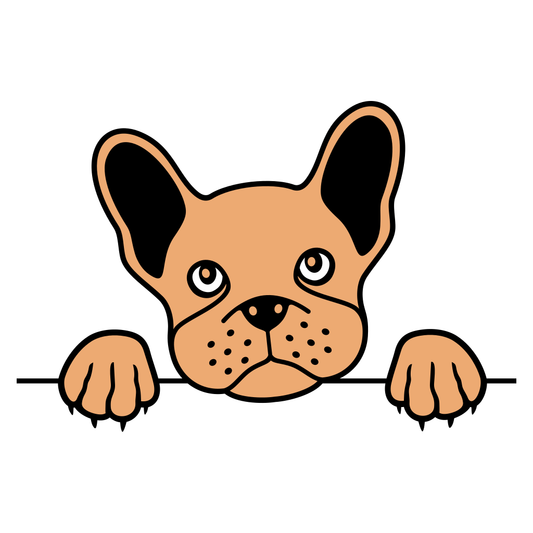 Creative French bulldog head design for cutting machines
