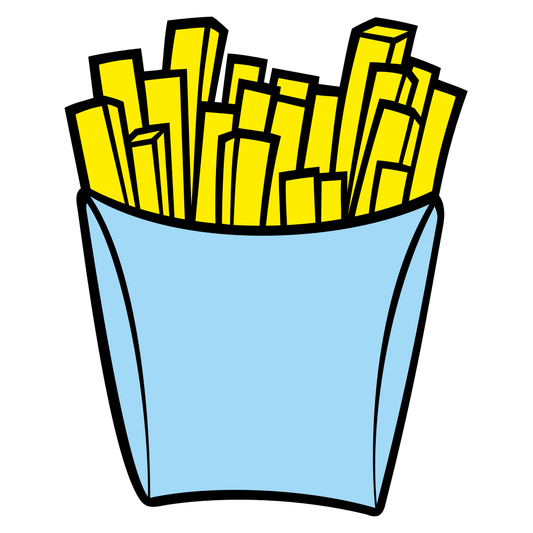 Enjoy delicious vector french fries for cutting machines