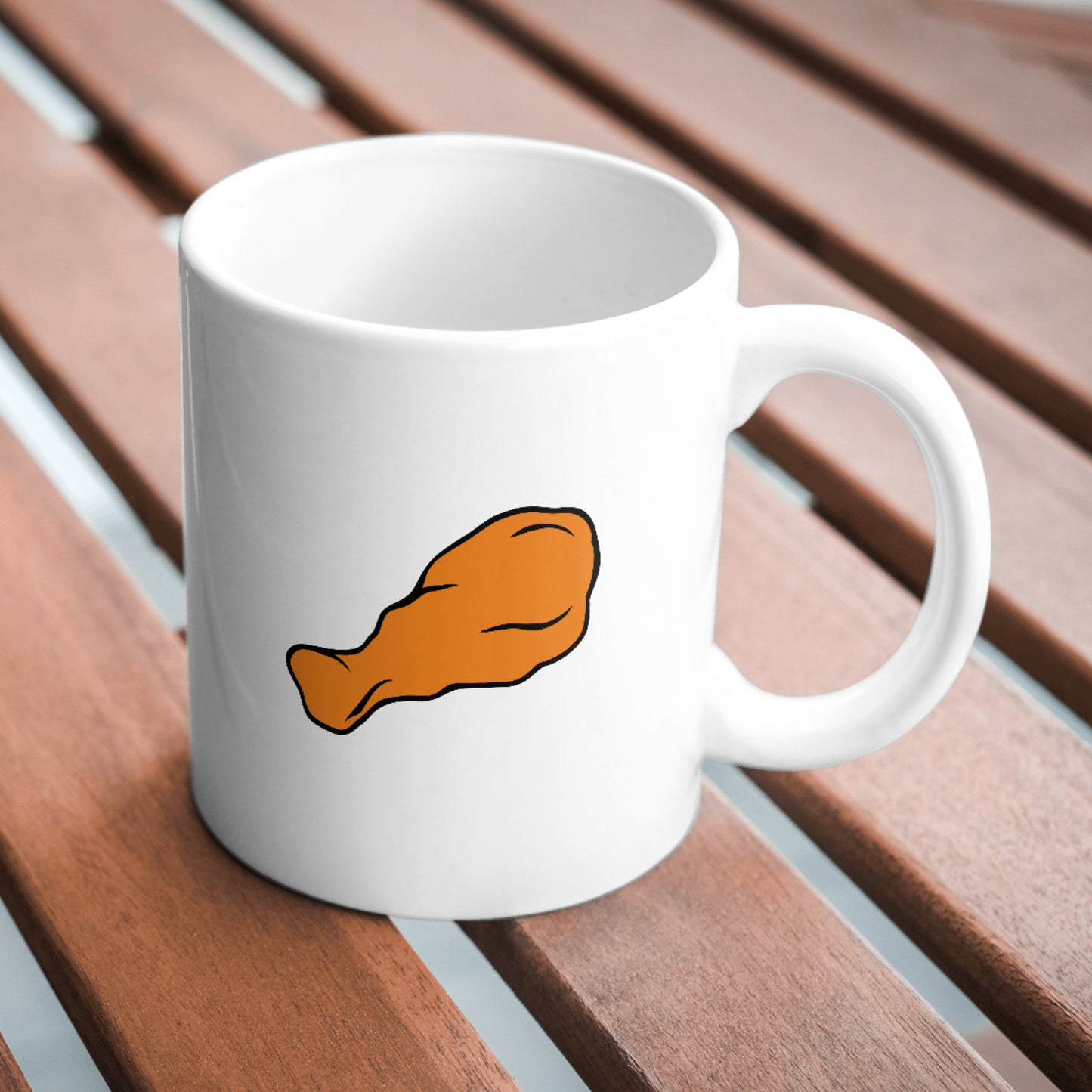 Delicious fried chicken leg vector for cutting machines