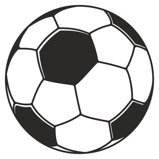 Creative soccer ball design for cutting machine projects