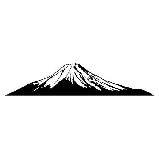 Beautiful Fuji Mountain silhouette design for cutting machines