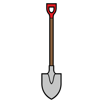 Elegant garden spade design for cutting machine enthusiasts