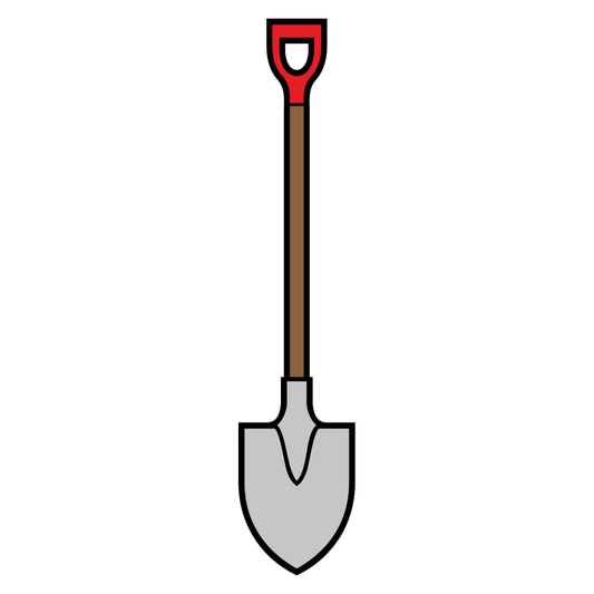 Elegant garden spade design for cutting machine enthusiasts