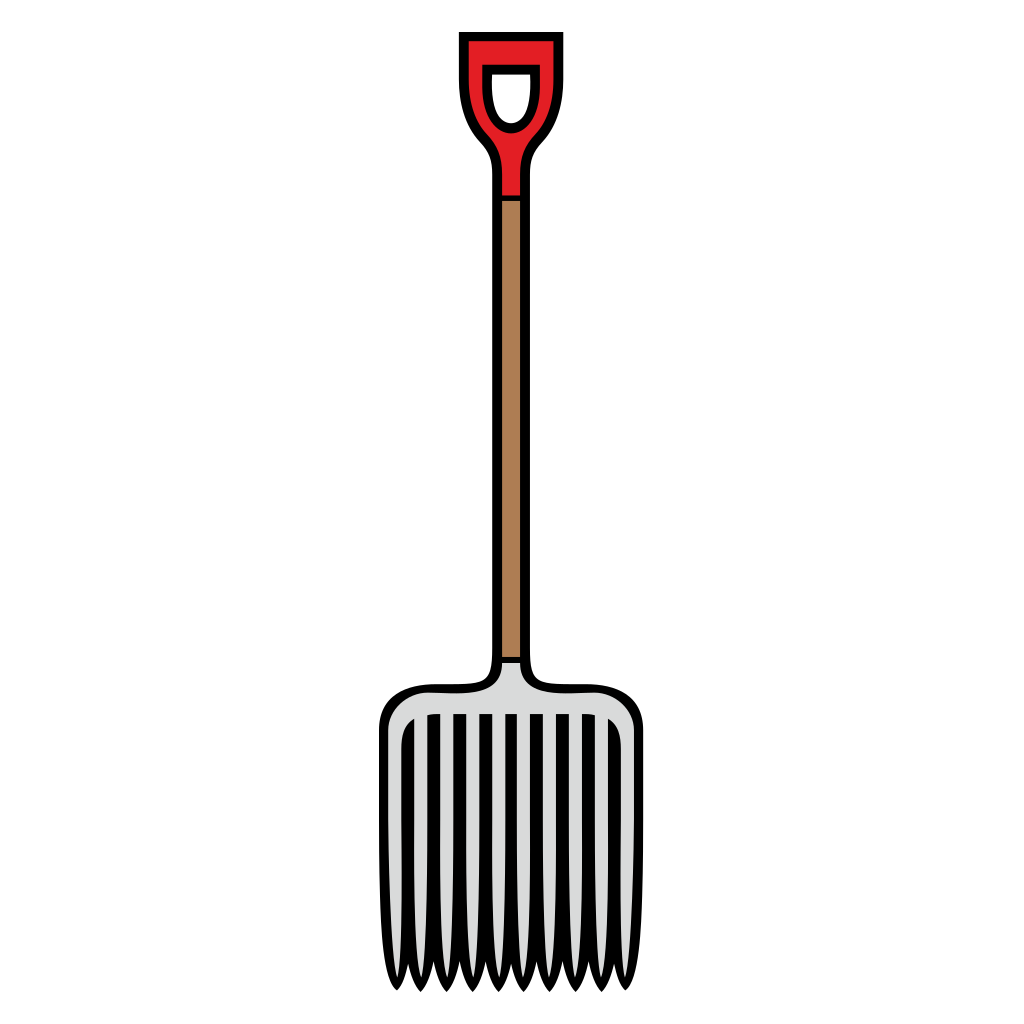 Unique gardening fork design for creative projects and crafts