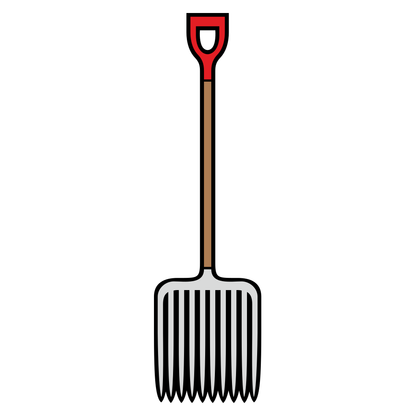 Unique gardening fork design for creative projects and crafts