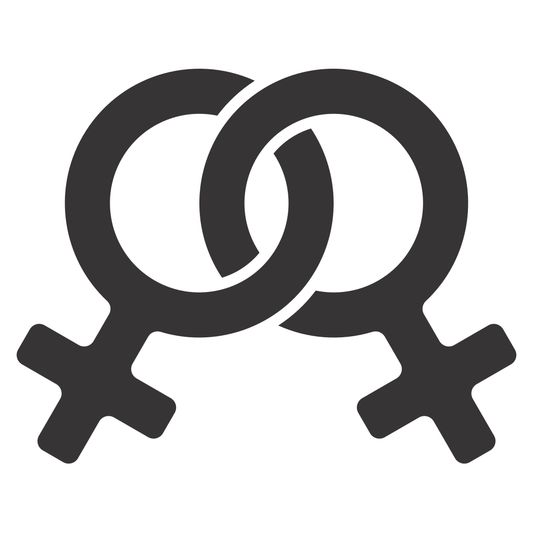 Celebrating gender equality with interconnected symbols of love