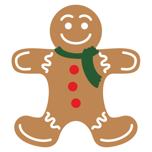 Delightful gingerbread man character design for crafting
